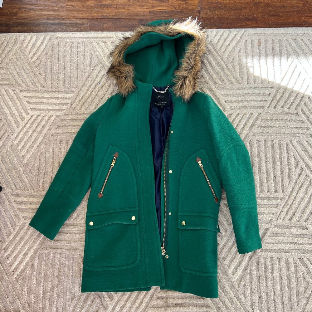 J.Crew - Chateau Parka in Italian Stadium-Cloth - Sz 6